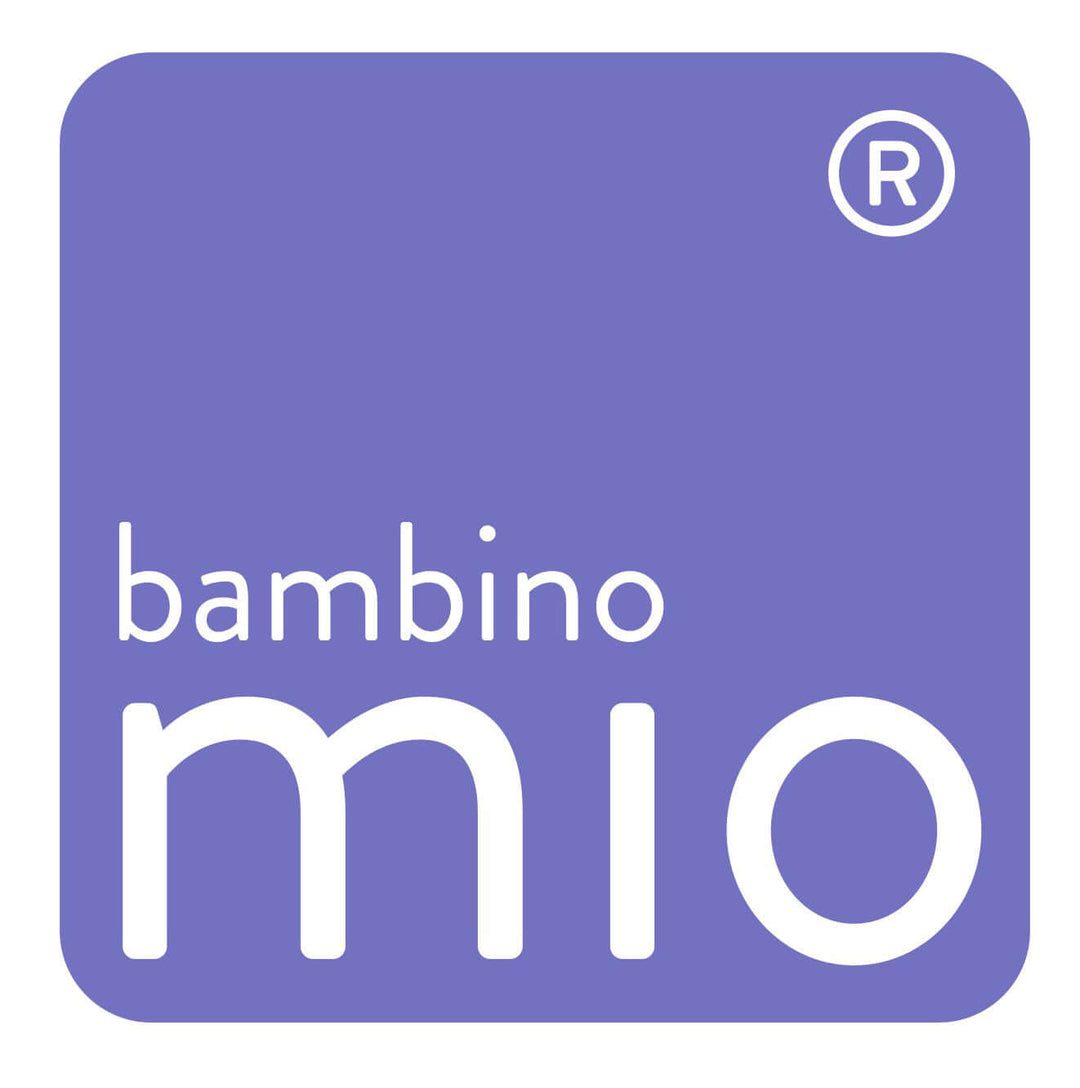 Bambino Mio Reusable Swim Essentials for Babies brand logo in purple