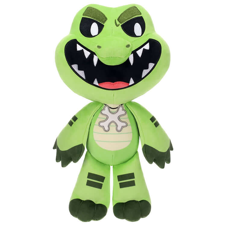 Poppy Playtime Series 6 12 Deluxe Plush - Allister Gator, a 12.5-inch green plush toy with a mischievous grin.