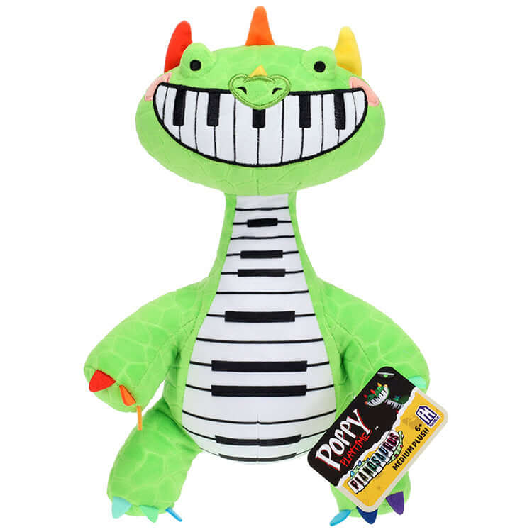 Poppy Playtime Series 6 12inch Deluxe Plush - Pianosaurus plush toy featuring a dinosaur-piano hybrid design.