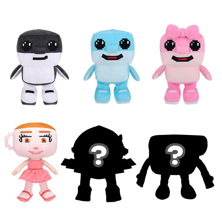 Steal A Brainrot Deluxe 8inch Plush collection featuring various characters from the game.