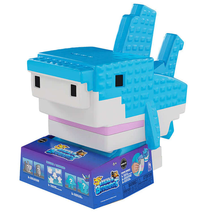 Steal A Brainrot Series 1 Collector Bundle featuring a blue shark-shaped container.