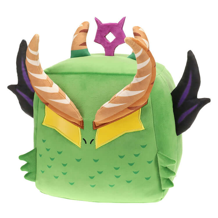 Blox Fruits Series 2 Huge Fruits Plush featuring a dragon design with horns and wings, 9 inches tall.