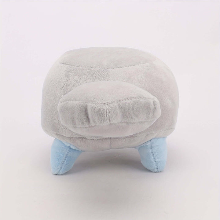 Dandy's World Plush showing the back of a soft pebble dog stuffed animal in gray and blue.