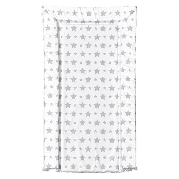 East Coast Baby Changing Mat - Waterproof padded nursery mat with gray star design.