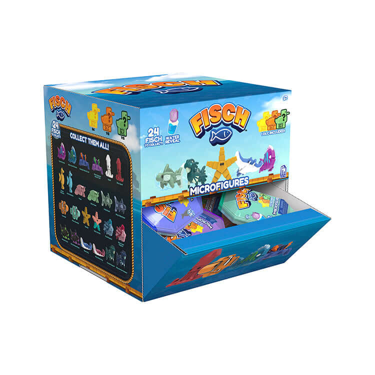 Fisch Series 1 Microfigure Pack featuring colorful sea creature microfigures and collectible capsules.