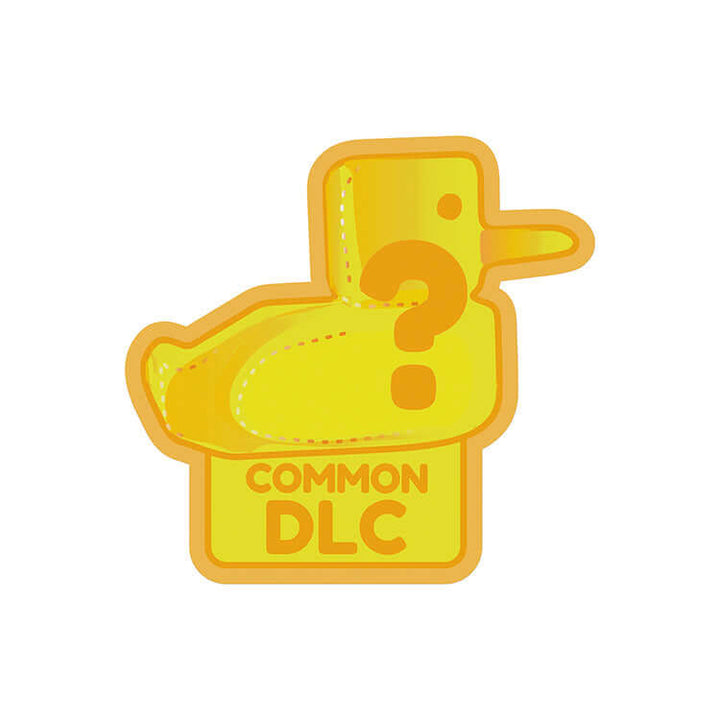 Fisch Series 1 Microfigure Pack yellow duck design with question mark and 'COMMON DLC' text.