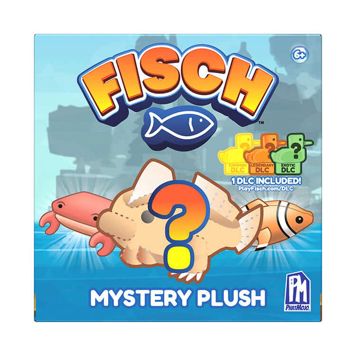 Fisch Plush 4" Collectable Assortment Mystery Plush surprise box featuring various sea creatures.