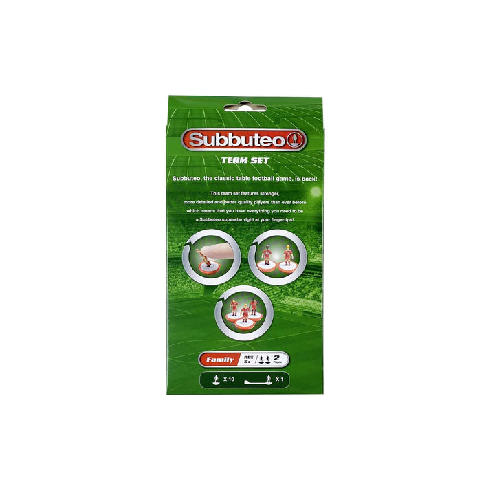Liverpool F.C. Subbuteo Players set packaging showcasing classic tabletop football game features.
