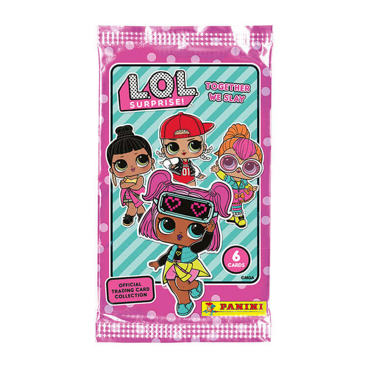 L.O.L Together We Slay Trading Card Collection pack featuring colorful LOL dolls and the tagline 'Together We Slay'