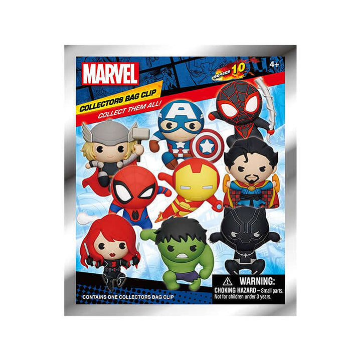 Marvels Classic 3D Collectable Keychains featuring popular Marvel characters in 3D foam, perfect for collectors.