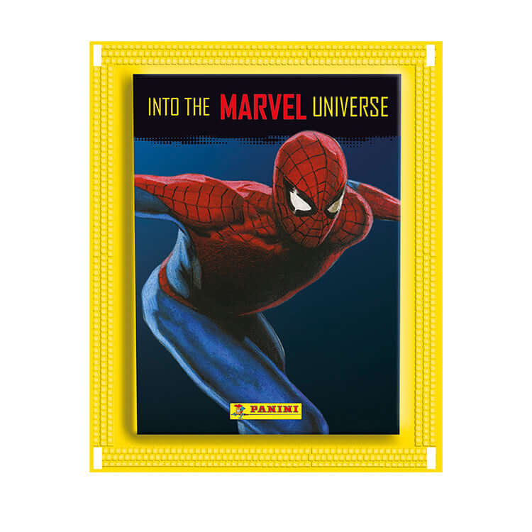 Marvel Universe Comics Sticker featuring Spider-Man cover art from the thrilling collection.