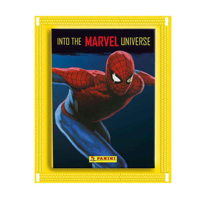 Marvel Universe Comics Sticker featuring Spider-Man cover art from the thrilling collection.