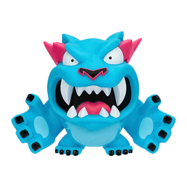 Mr Beast Lab Vinyl Figure Classic Panther collectible figure in vibrant blue and pink colors, showcasing bold design.
