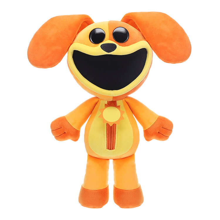 Poppy Playtime Series 3 Smiling Critters 12" Deluxe Plush - DogDay, a cuddly orange dog plush toy with big smile.