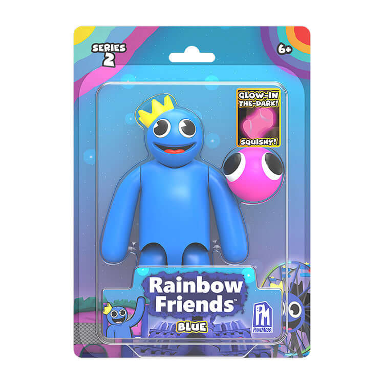 Rainbow Friends Series 2 5-inch Action Figures featuring the Blue character in packaging.
