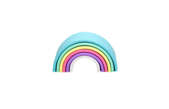 Dena| Silicone Toy My First Rainbow Pastel | Earthlets.com |  | baby care soothers &amp; dental care
