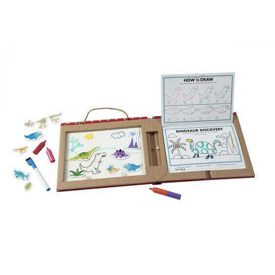Melissa &amp; Doug Reusable Drawing and Magnet Kit - Dinosaurs toys Earthlets