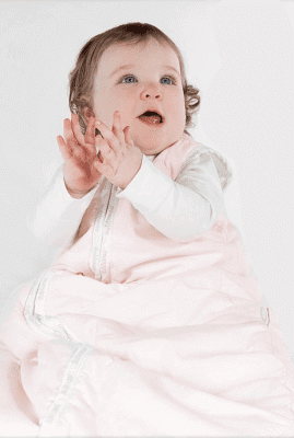 Baby enjoying comfort in a Joey Swag Baby Sleeping Bag, designed for safe and sound sleep.