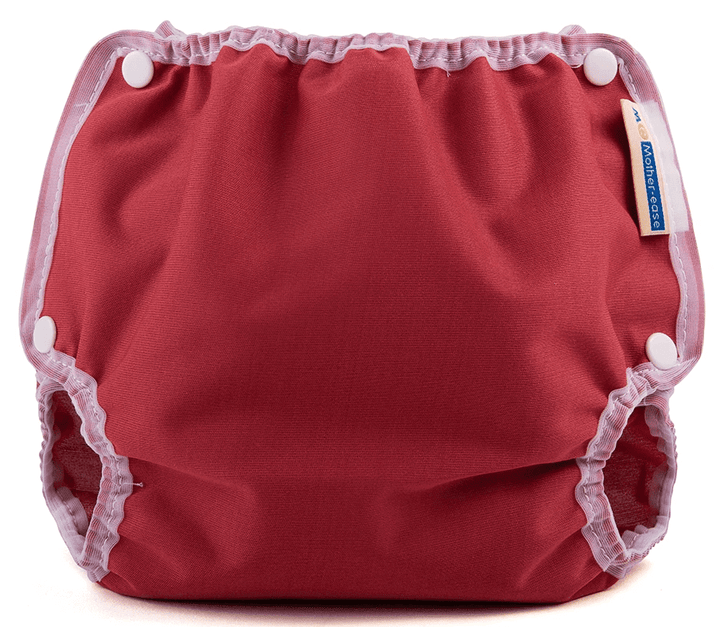 Air Flow Nappy Cover Cranberry - Breathable Waterproof Baby Cover in cranberry red color.