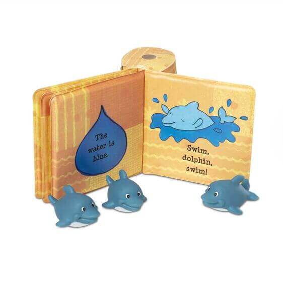 Sophie La Girafe Baby Dolphins Bath Book baby care bathing &amp; skincare Earthlets