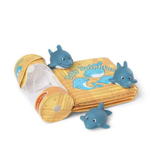 Sophie La Girafe Baby Dolphins Bath Book baby care bathing &amp; skincare Earthlets