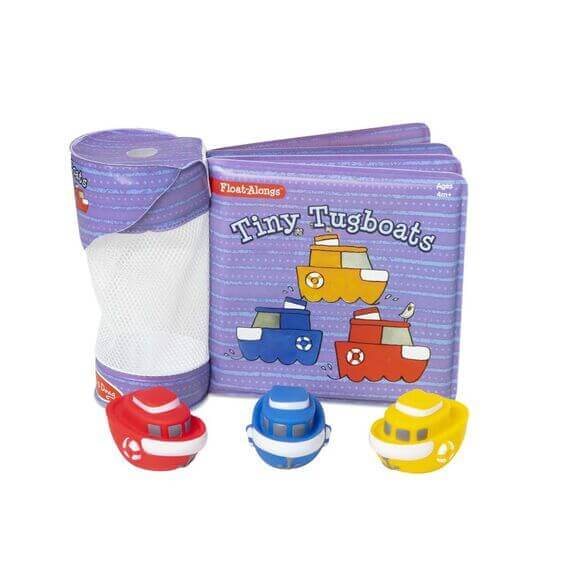 Sophie La Girafe Tiny Tugboats Bath Book baby care bathing &amp; skincare Earthlets