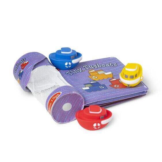 Sophie La Girafe Tiny Tugboats Bath Book baby care bathing &amp; skincare Earthlets