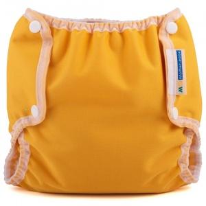 Air Flow Nappy Cover Mustard - lightweight, breathable waterproof baby cover for cloth nappies.